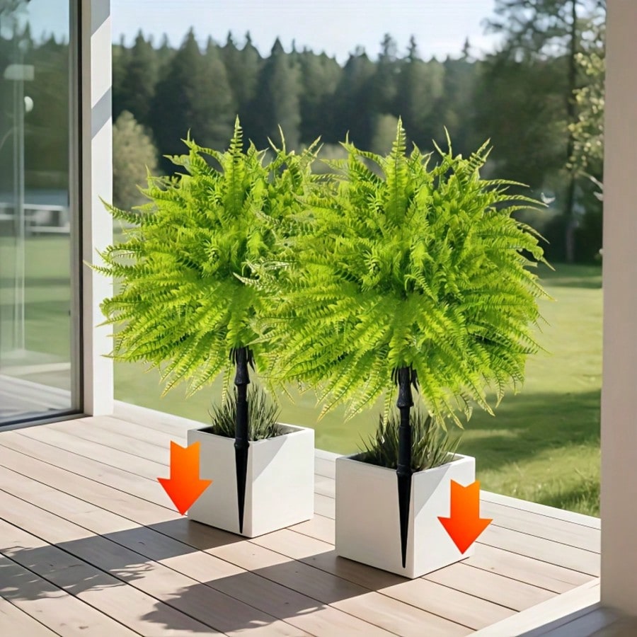 2pcs - 44cm Fern Ground Insert - Dracaena Marginata recension och pris