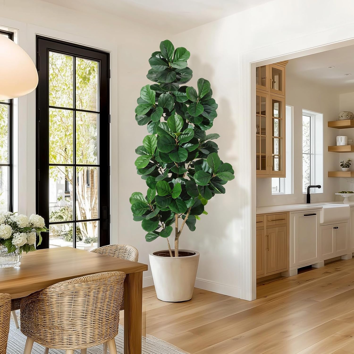 4-7 FT Fiddle Leaf Fig Tree Ar - Ficus Lyrata Tree recension och pris