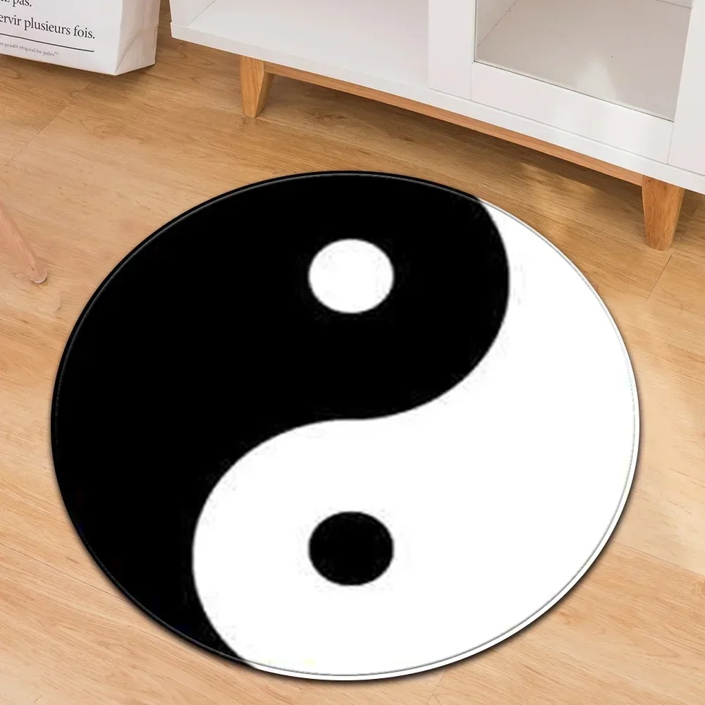 Yin Yang Taiji Round Rug Flowe - Maranta Prayer Plant recension och pris