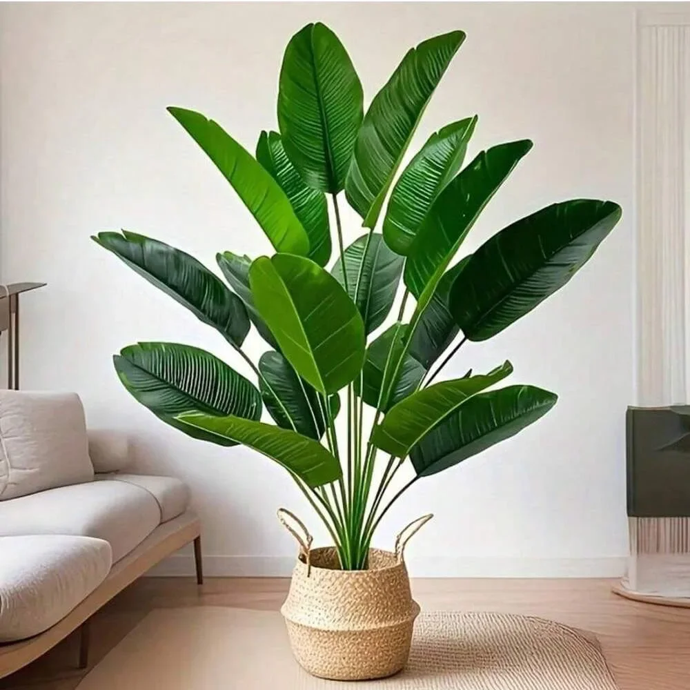 1pc 18 Leaves Artificial Plant - Ficus Lyrata Tree recension och pris