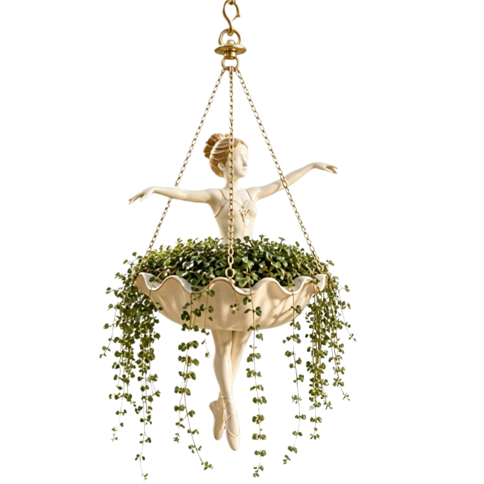 Ballet Dancer Hanging Planter  - Spider Plant Hanging recension och pris