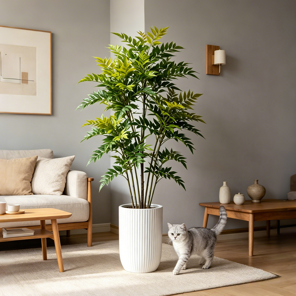 73-135cm Artificial Nandina Pl - Ficus Lyrata Tree recension och pris